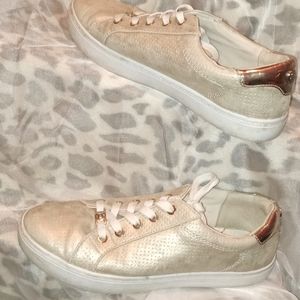 Gold Sneakers✨Worn Once
